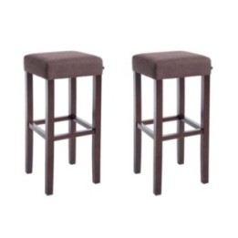 2er Set Barhocker Judy Stoff cappuccino