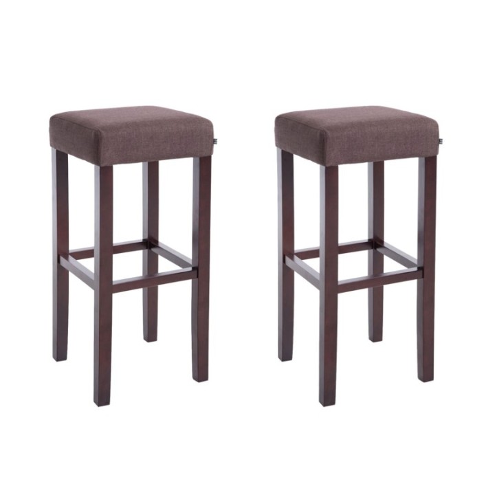 2er Set Barhocker Judy Stoff cappuccino
