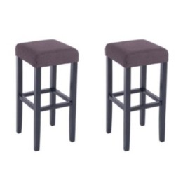 2er Set Barhocker Judy Stoff schwarz