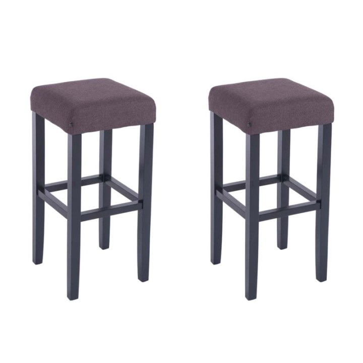 2er Set Barhocker Judy Stoff schwarz
