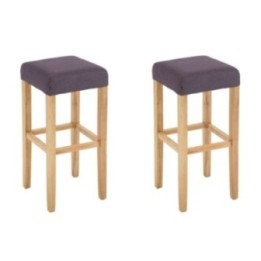2er Set Barhocker Judy Stoff natura