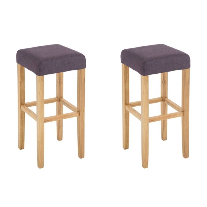 2er Set Barhocker Judy Stoff natura