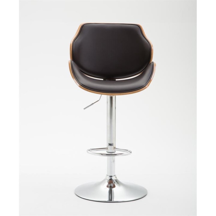 2er Set Barhocker Belem Kunstleder walnuss