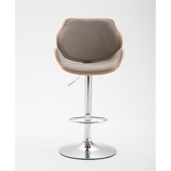 2er Set Barhocker Belem Stoff walnuss