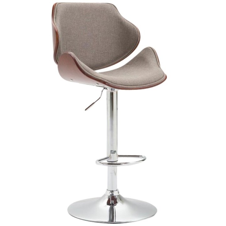 2er Set Barhocker Belem Stoff coffee