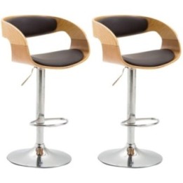 2er Set Barhocker Manaus Kunstleder natura