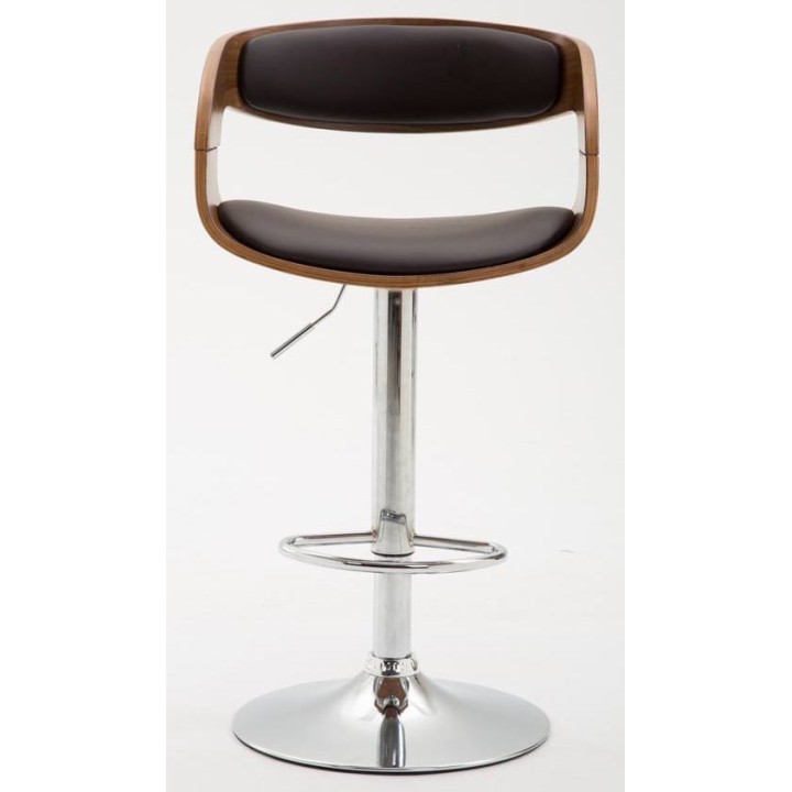 2er Set Barhocker Manaus Kunstleder walnuss