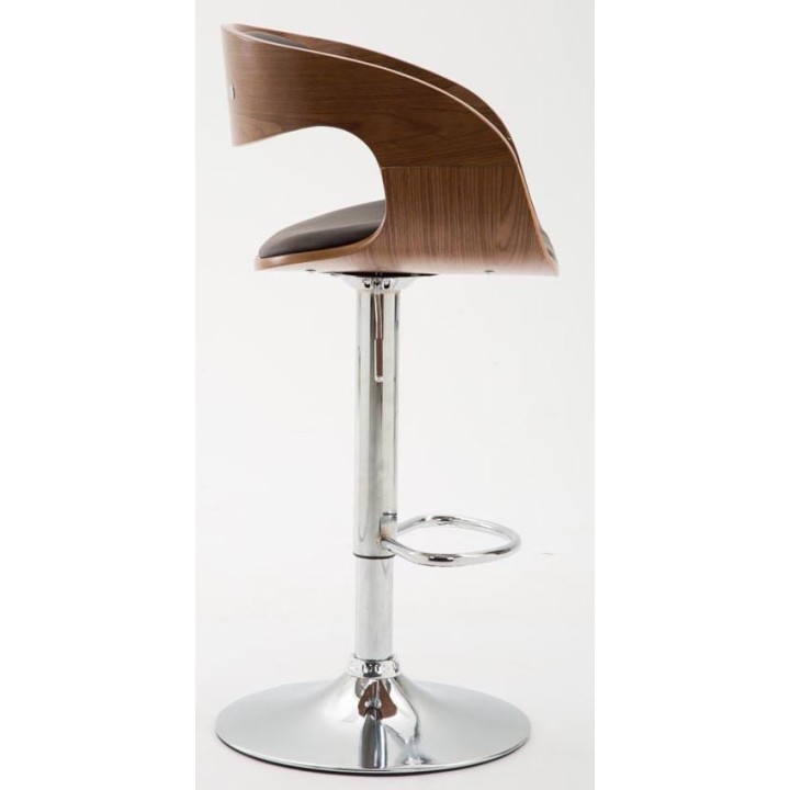 2er Set Barhocker Manaus Kunstleder walnuss