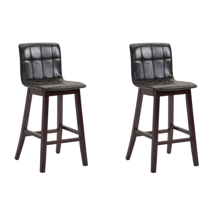 2er Set Barhocker Bregenz Kunstleder cappuccino