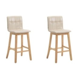 2er Set Barhocker Bregenz Kunstleder natura