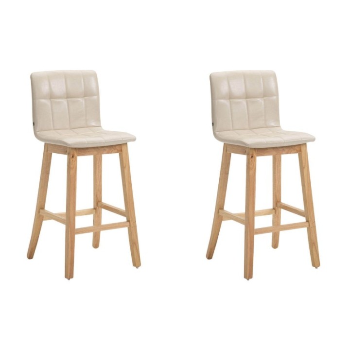 2er Set Barhocker Bregenz Kunstleder natura