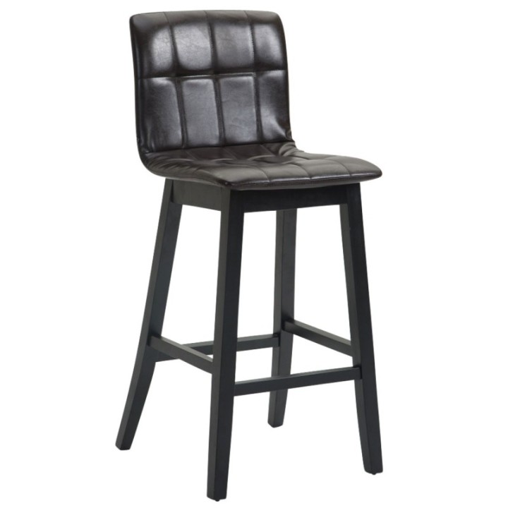 2er Set Barhocker Bregenz Kunstleder schwarz