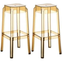 2er Set Barhocker Fox, transparent