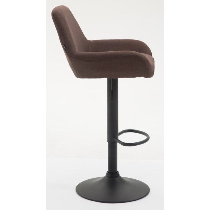 2er Set Barhocker Braga Stoff schwarz