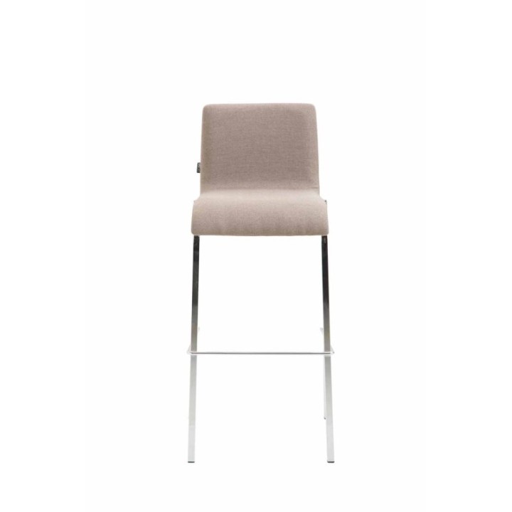 2er Set Barhocker Kado Stoff square flach chrom