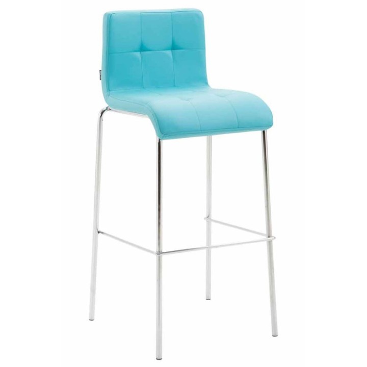 2er Set Barhocker Kado Kunstleder rund chrom