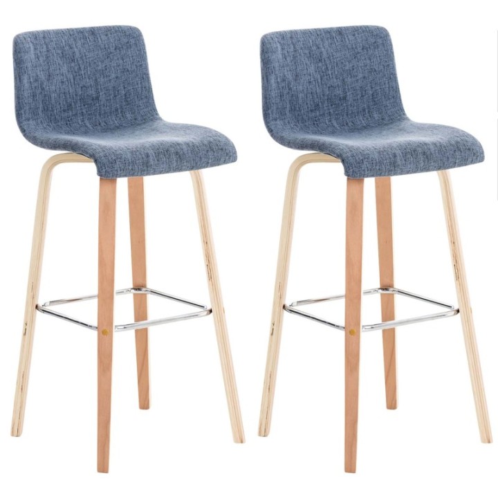 2er Set Barhocker Malone Stoff