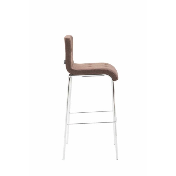 2er Set Barhocker Kado Stoff rund chrom