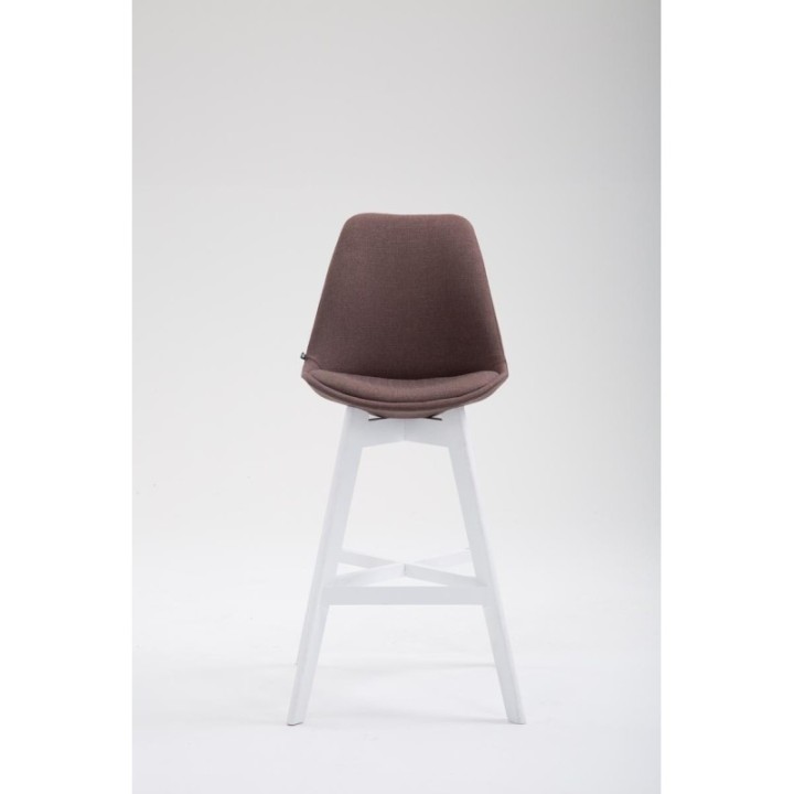 2er Set Barhocker Cannes Stoff weiß