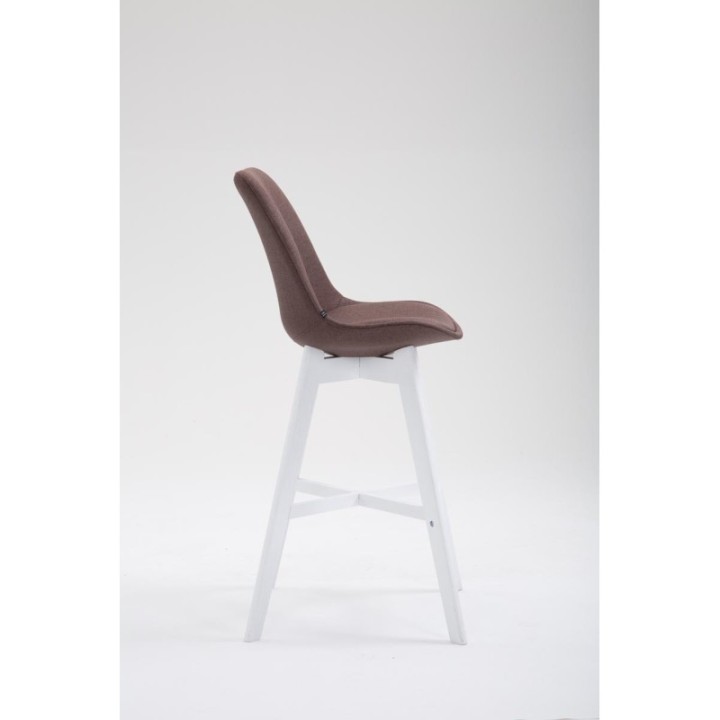 2er Set Barhocker Cannes Stoff weiß