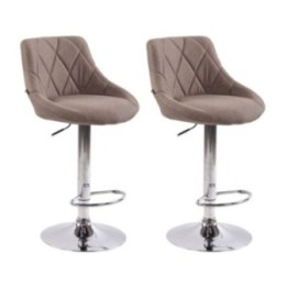 2er Set Barhocker Lazio Stoff C