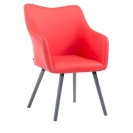 Besucherstuhl McCoy V2 Grau Kunstleder