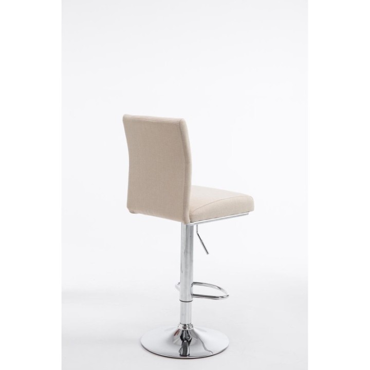 2er Set Barhocker Köln Stoff chrom