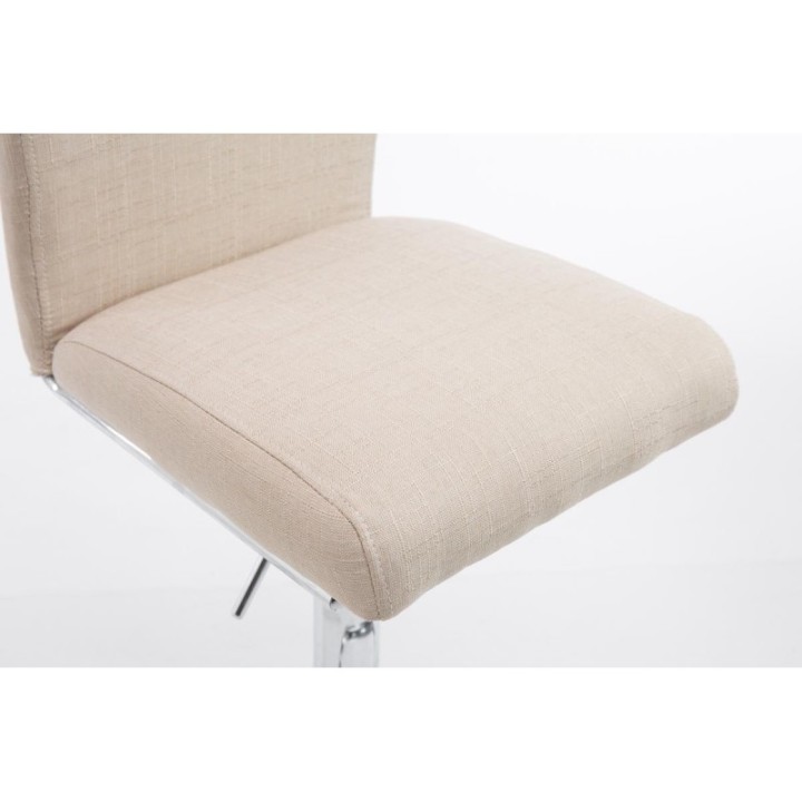 2er Set Barhocker Köln Stoff chrom