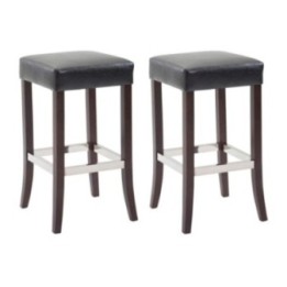 2er Set Barhocker Venta Kunstleder cappuccino