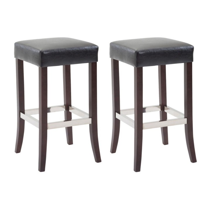 2er Set Barhocker Venta Kunstleder cappuccino