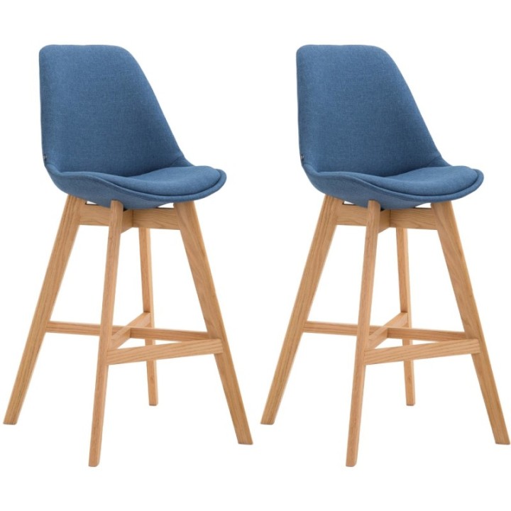 2er Set Barhocker Cannes Stoff natura