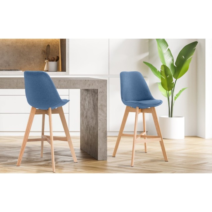 2er Set Barhocker Cannes Stoff natura