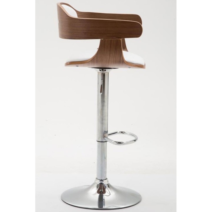 2er Set Barhocker Bogota Kunstleder walnuss