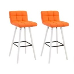 2er Set Barhocker Lincoln V2 weiß