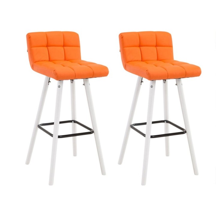 2er Set Barhocker Lincoln V2 weiß