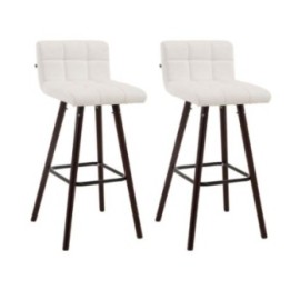2er Set Barhocker Lincoln V2 walnuss