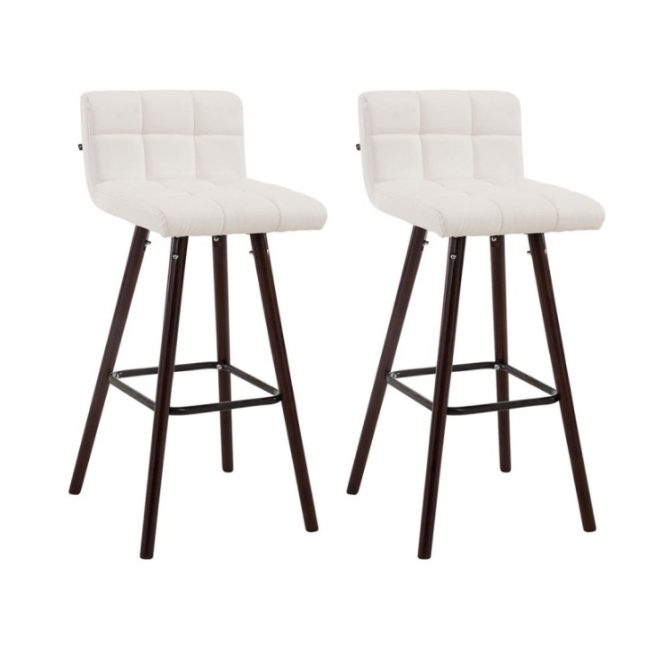 2er Set Barhocker Lincoln V2 walnuss
