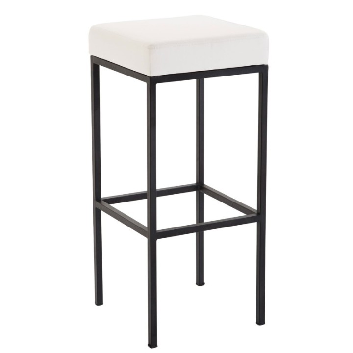 Barhocker Newark 85 Kunstleder schwarz
