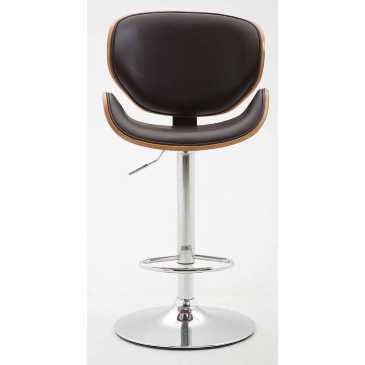 2er Set Barhocker Recife Kunstleder walnuss