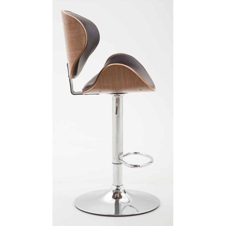 2er Set Barhocker Recife Kunstleder walnuss
