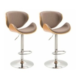 2er Set Barhocker Recife Stoff natura