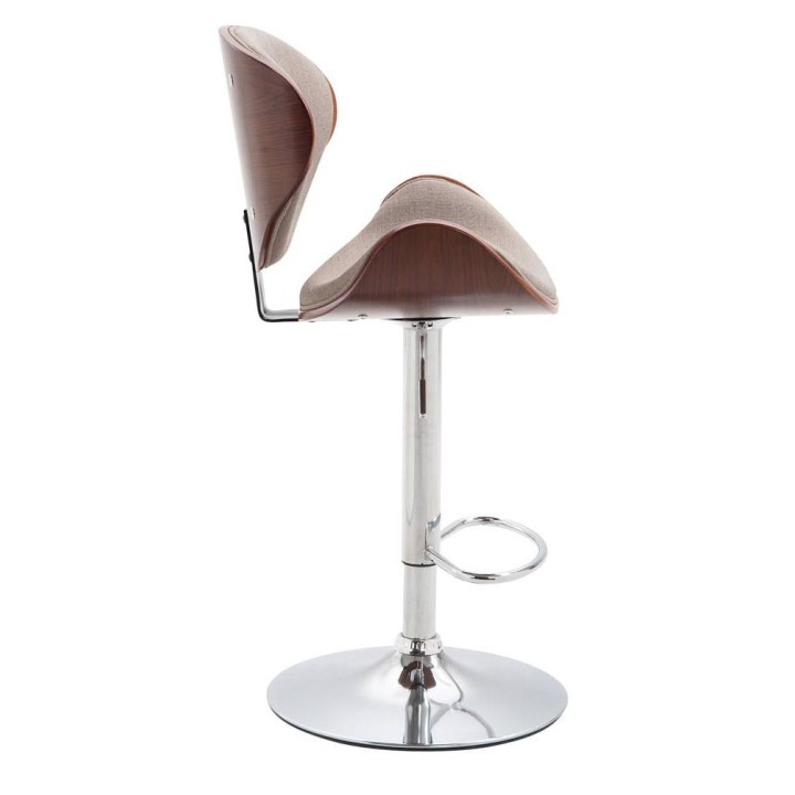 2er Set Barhocker Recife Stoff coffee