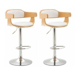 2er Set Barhocker Bogota Kunstleder natura