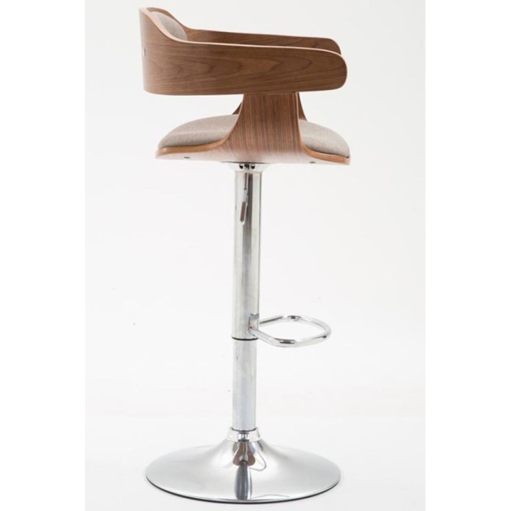2er Set Barhocker Bogota Stoff walnuss