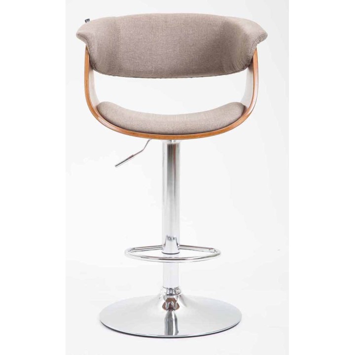 2er Set Barhocker Callao Stoff walnuss