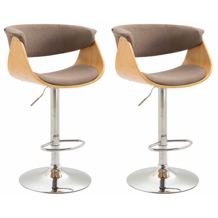 2er Set Barhocker Callao Stoff natura