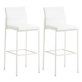 2er Set Barhocker Torino Kunstleder weiß