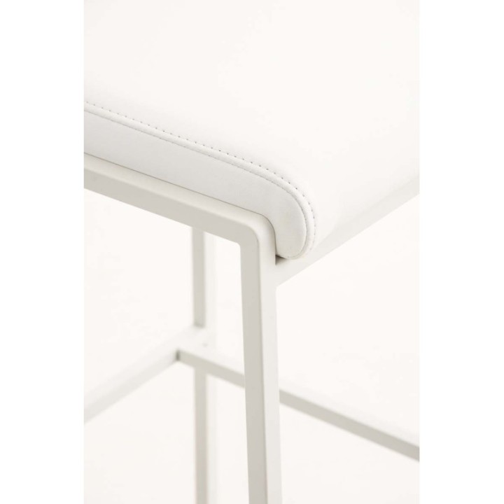 2er Set Barhocker Torino Kunstleder weiß