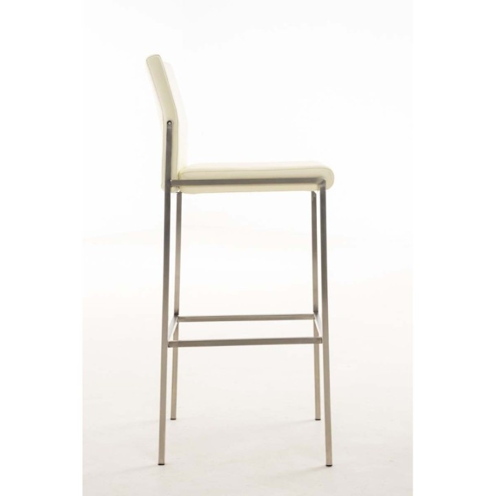 2er Set Barhocker Torino Kunstleder edelstahl