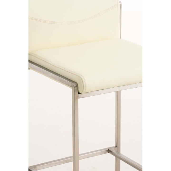 2er Set Barhocker Torino Kunstleder edelstahl